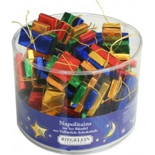 Milk Chocolate Christmas Tree Parcels Baubles Decorations Full 1 Box 